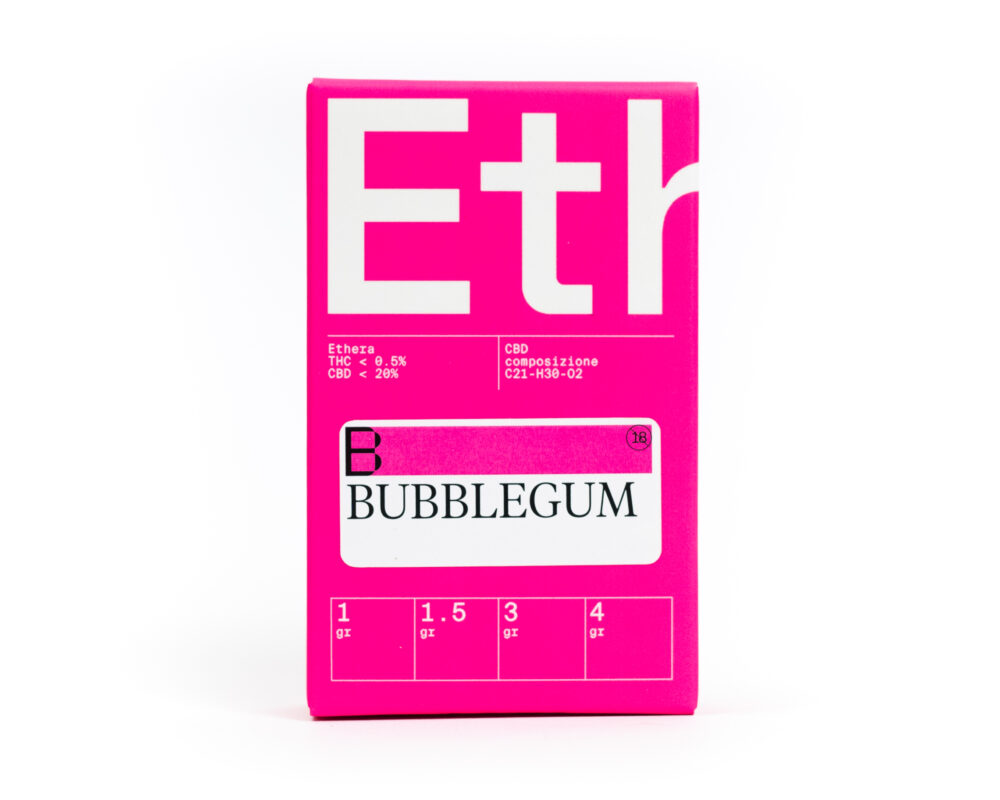 Box Bubblegum CBD by Ethera