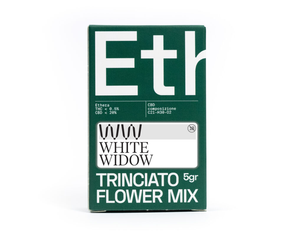 Box Trinciato Flower Mix White Widow CBD by Ethera