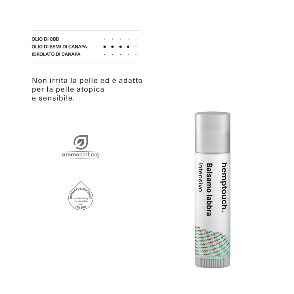 Ingredienti Intensive Lip Balm Hemptouch