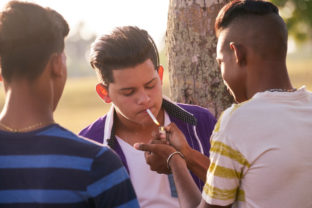 Integra Boost Background Young Smoking Cannabis Friends